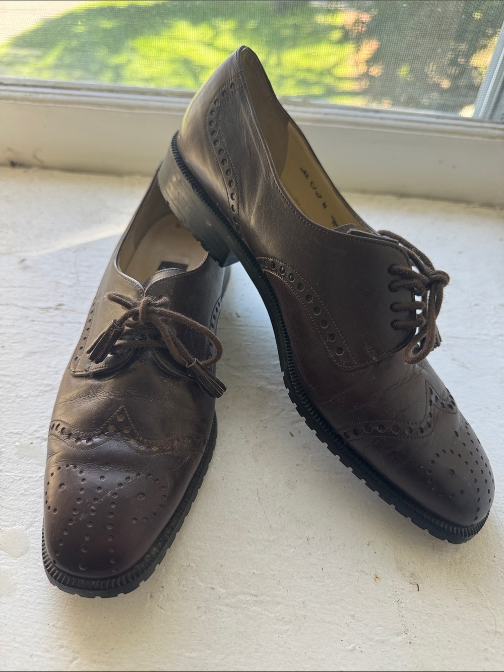 Bally Brown Leather Wingtip Brogues